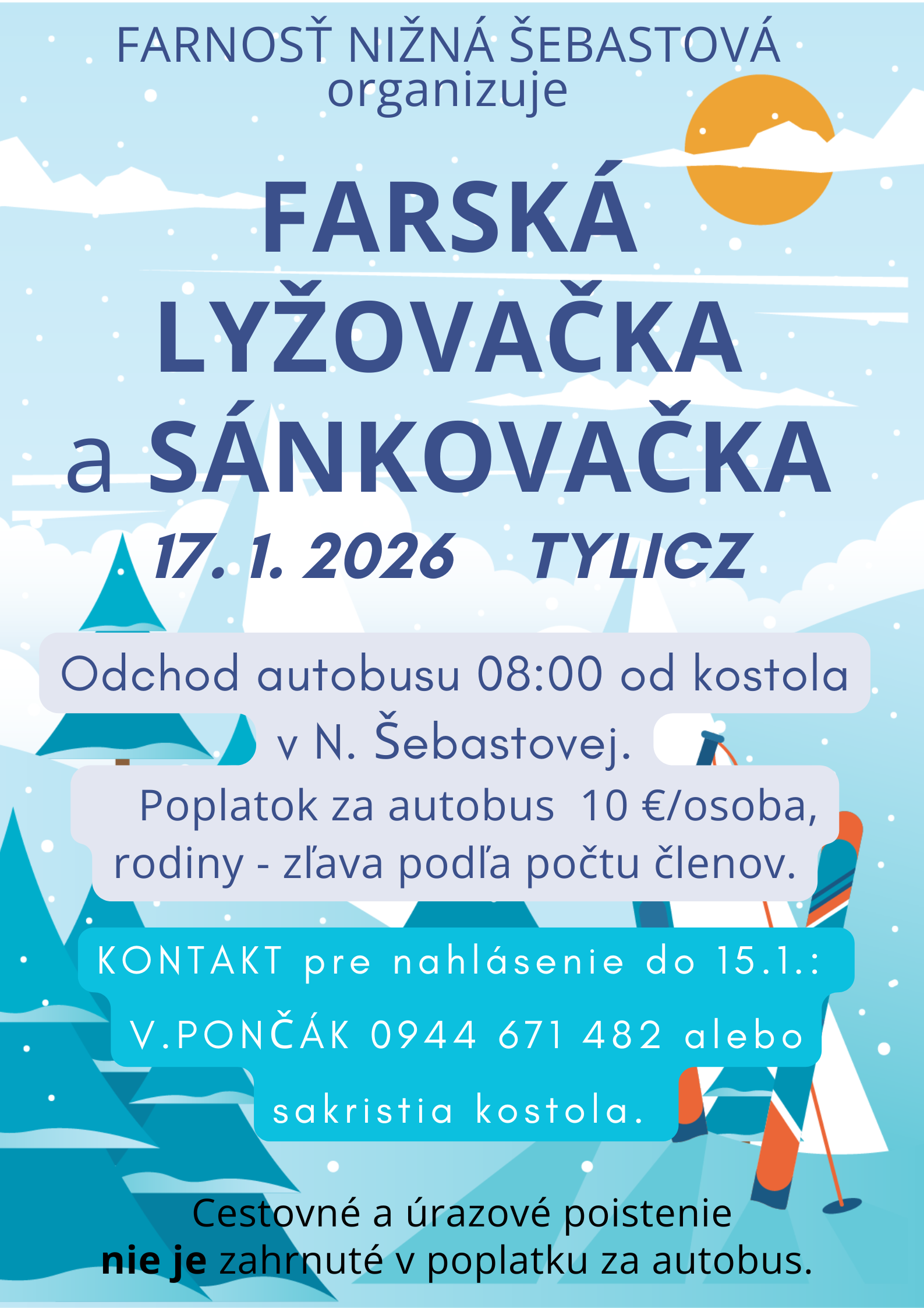 Farská lyžovačka 17.01.2026