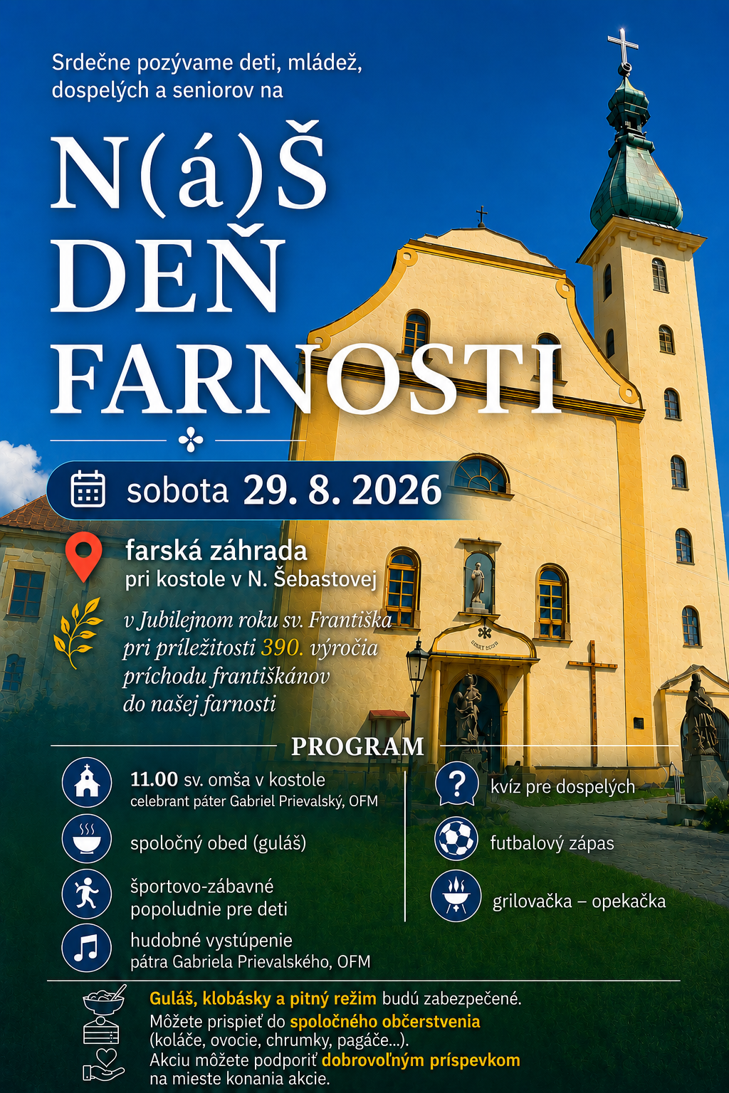 Deň farnosti 29.08.2026