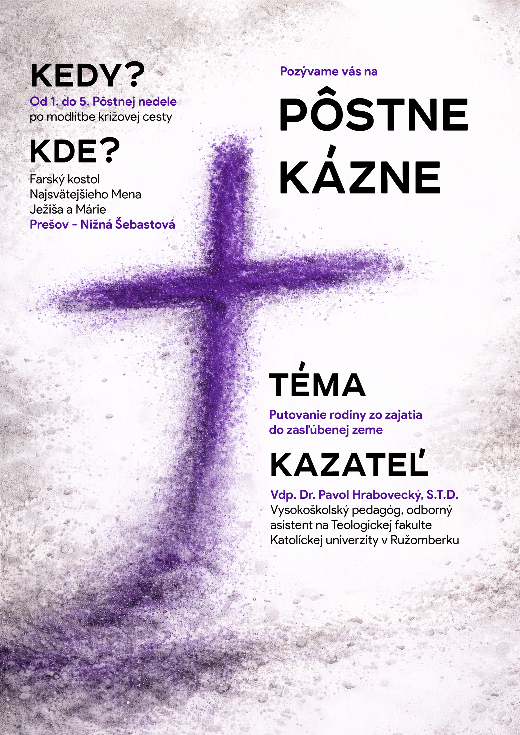 Pôstne kázne 22.02.2026