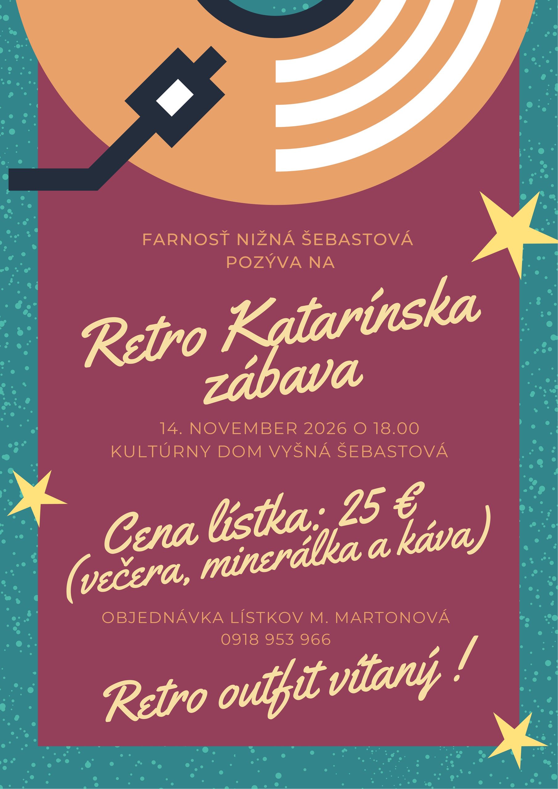 Retro Katarínska zábava 14.11.2026